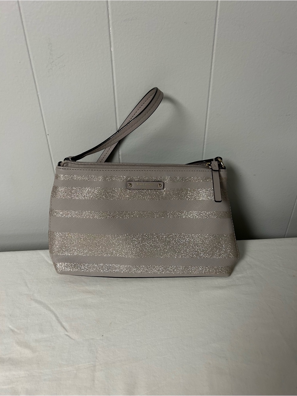 Kate Spade Women's Glitter Stripe Crossbody Shoulder Bag - purple